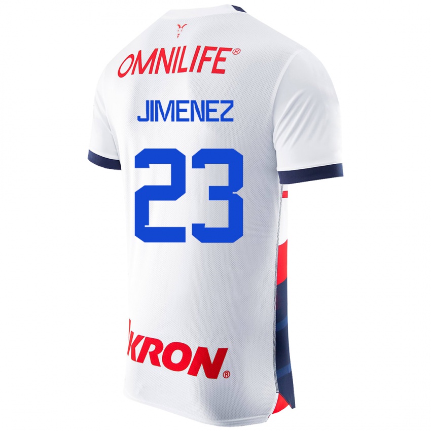 Herren Miguel Jiménez #23 Weiß Auswärtstrikot Trikot 2023/24 T-Shirt Schweiz