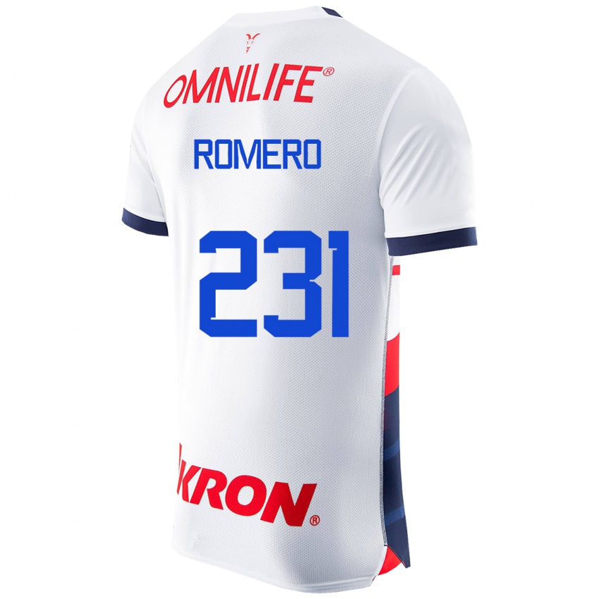 Herren Ángel Romero #231 Weiß Auswärtstrikot Trikot 2023/24 T-Shirt Schweiz