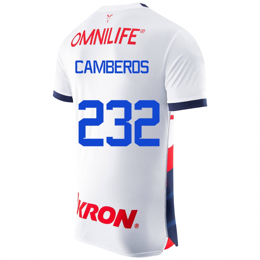 Herren Hugo Camberos #232 Weiß Auswärtstrikot Trikot 2023/24 T-Shirt Schweiz