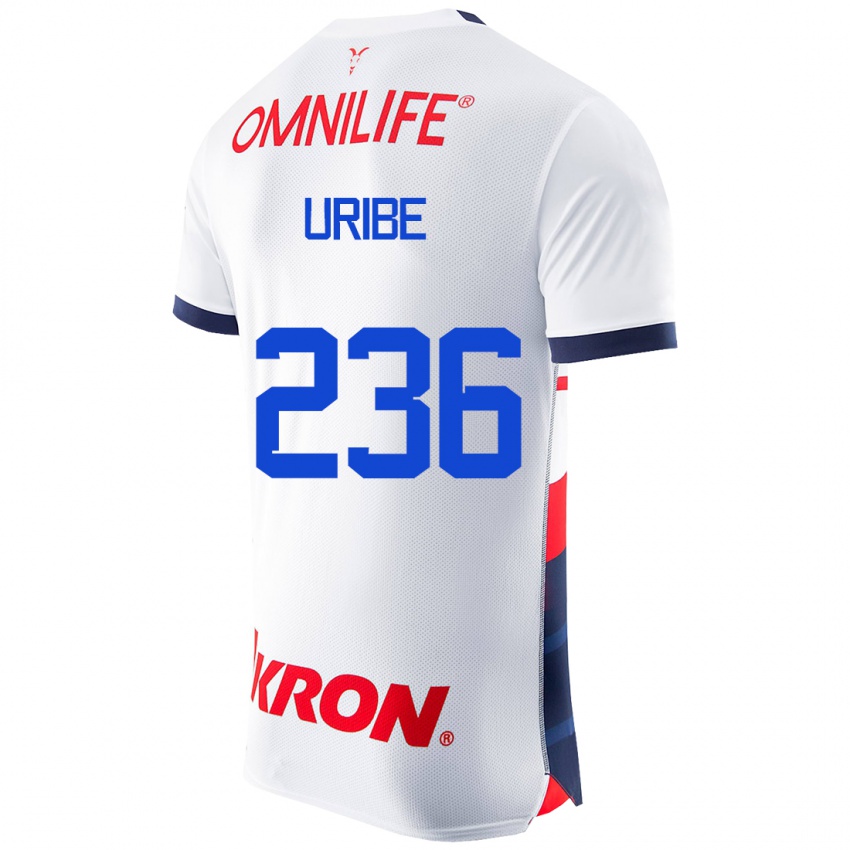 Herren Juan Uribe #236 Weiß Auswärtstrikot Trikot 2023/24 T-Shirt Schweiz
