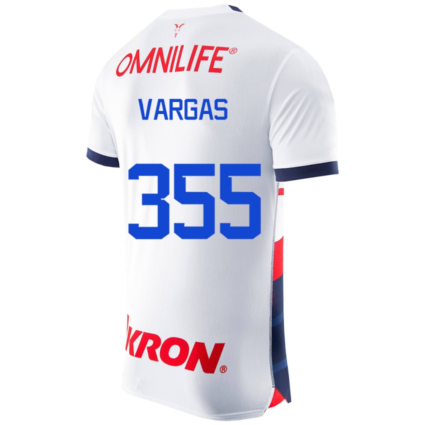 Herren Edgar Vargas #355 Weiß Auswärtstrikot Trikot 2023/24 T-Shirt Schweiz
