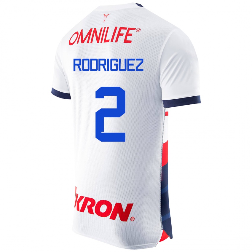 Herren Jaqueline Rodríguez #2 Weiß Auswärtstrikot Trikot 2023/24 T-Shirt Schweiz