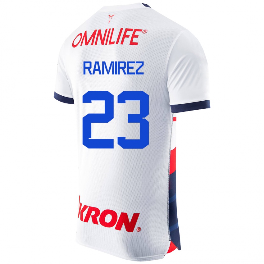 Herren Alessandra Ramírez #23 Weiß Auswärtstrikot Trikot 2023/24 T-Shirt Schweiz