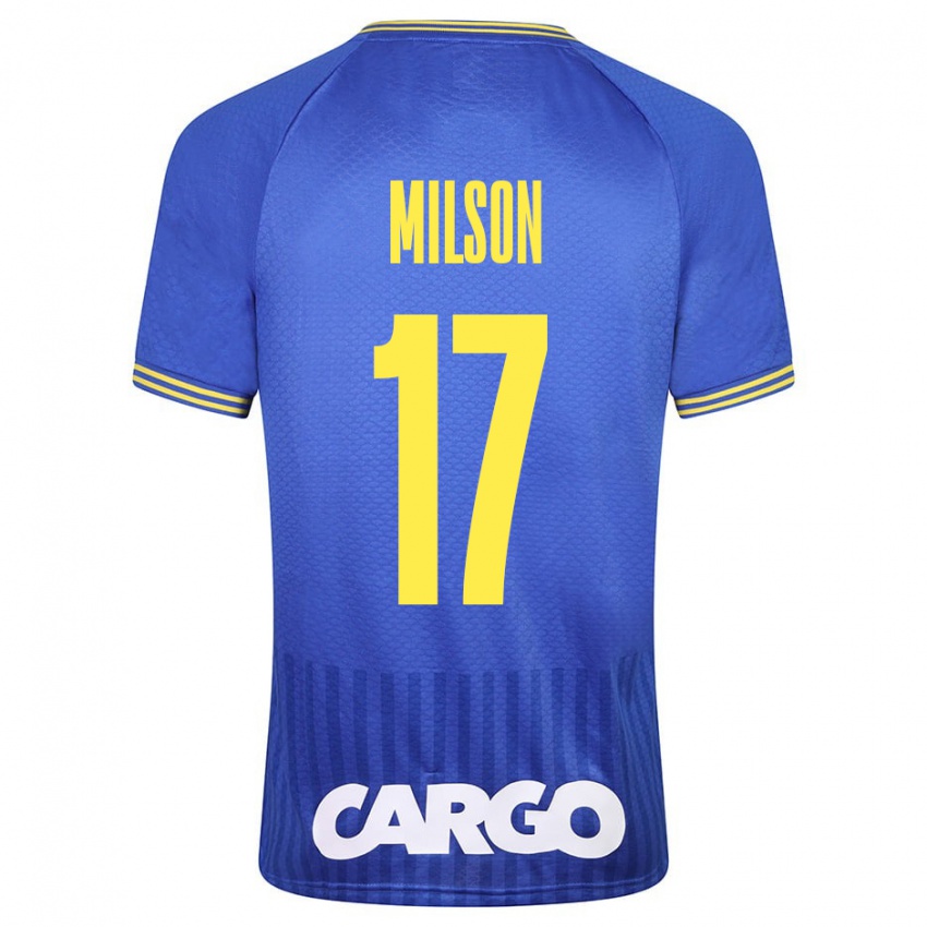 Homme Maillot Milson #17 Bleu Tenues Extérieur 2023/24 T-Shirt Suisse