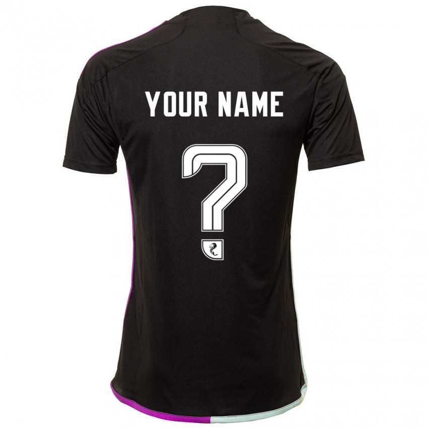 Homme Maillot Votre Nom #0 Noir Tenues Extérieur 2023/24 T-Shirt Suisse