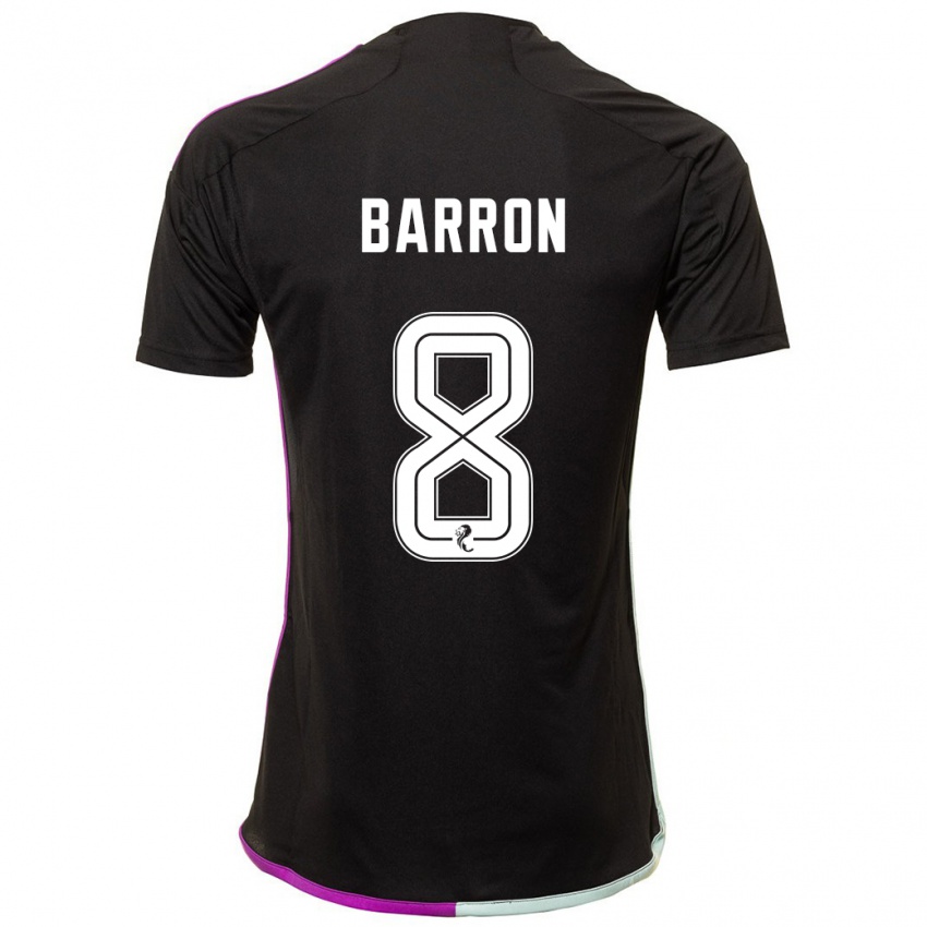 Herren Connor Barron #8 Schwarz Auswärtstrikot Trikot 2023/24 T-Shirt Schweiz