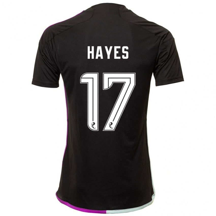 Herren Jonny Hayes #17 Schwarz Auswärtstrikot Trikot 2023/24 T-Shirt Schweiz
