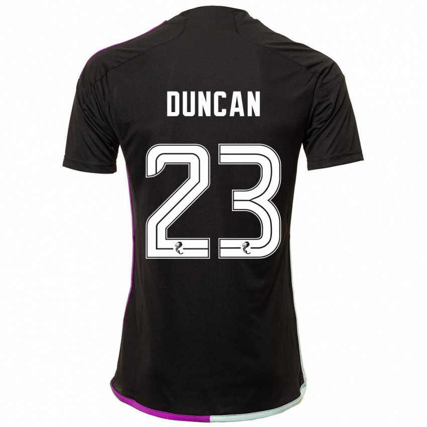 Herren Ryan Duncan #23 Schwarz Auswärtstrikot Trikot 2023/24 T-Shirt Schweiz