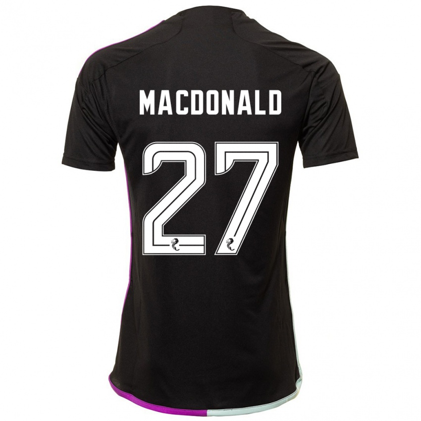 Herren Angus Macdonald #27 Schwarz Auswärtstrikot Trikot 2023/24 T-Shirt Schweiz