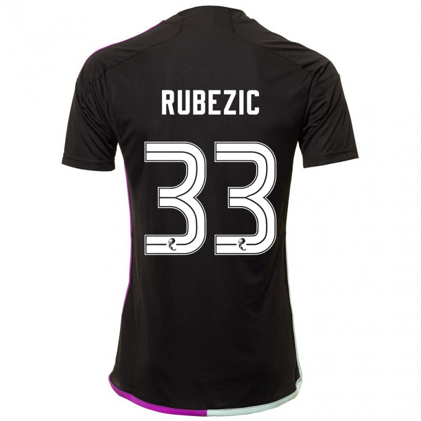 Homme Maillot Slobodan Rubezic #33 Noir Tenues Extérieur 2023/24 T-Shirt Suisse