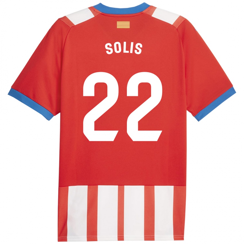 Damen Jhon Solís #22 Rot-Weiss Heimtrikot Trikot 2023/24 T-Shirt Schweiz