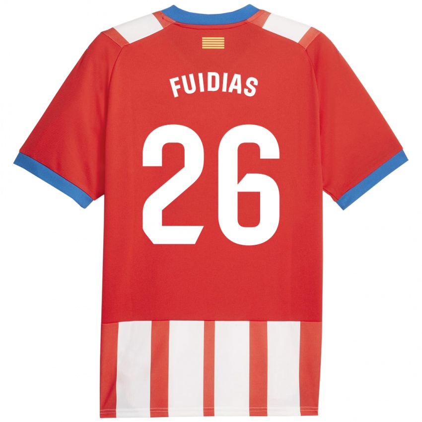 Damen Toni Fuidias #26 Rot-Weiss Heimtrikot Trikot 2023/24 T-Shirt Schweiz
