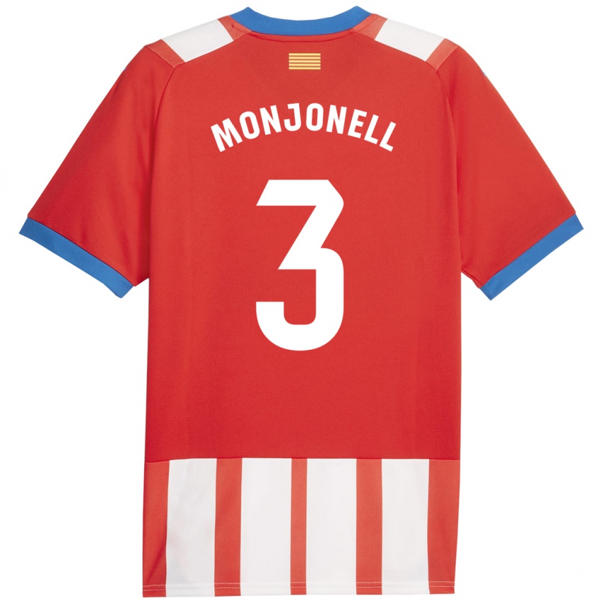 Damen Eric Monjonell #3 Rot-Weiss Heimtrikot Trikot 2023/24 T-Shirt Schweiz