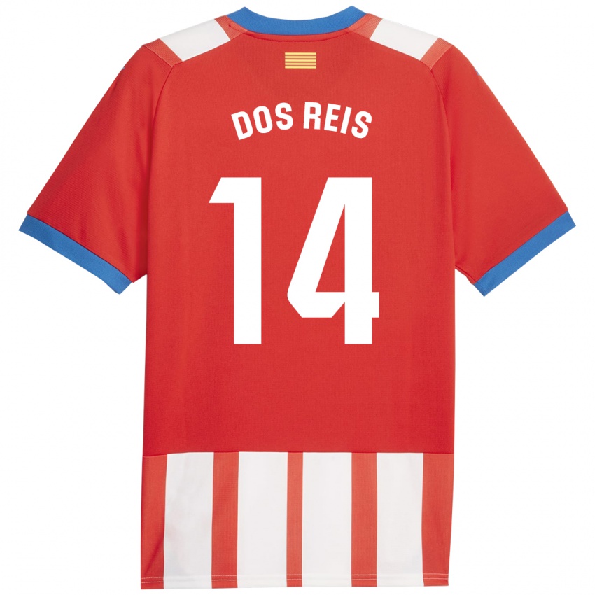Damen Leo Dos Reis #14 Rot-Weiss Heimtrikot Trikot 2023/24 T-Shirt Schweiz