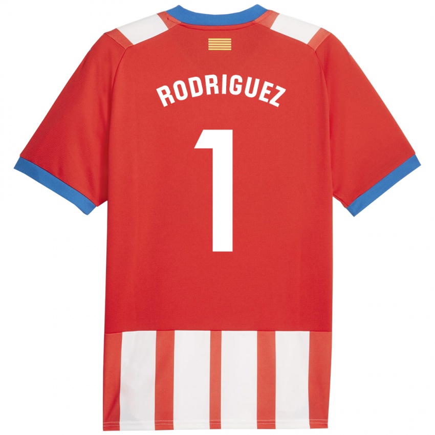 Damen Maria Rodríguez #1 Rot-Weiss Heimtrikot Trikot 2023/24 T-Shirt Schweiz