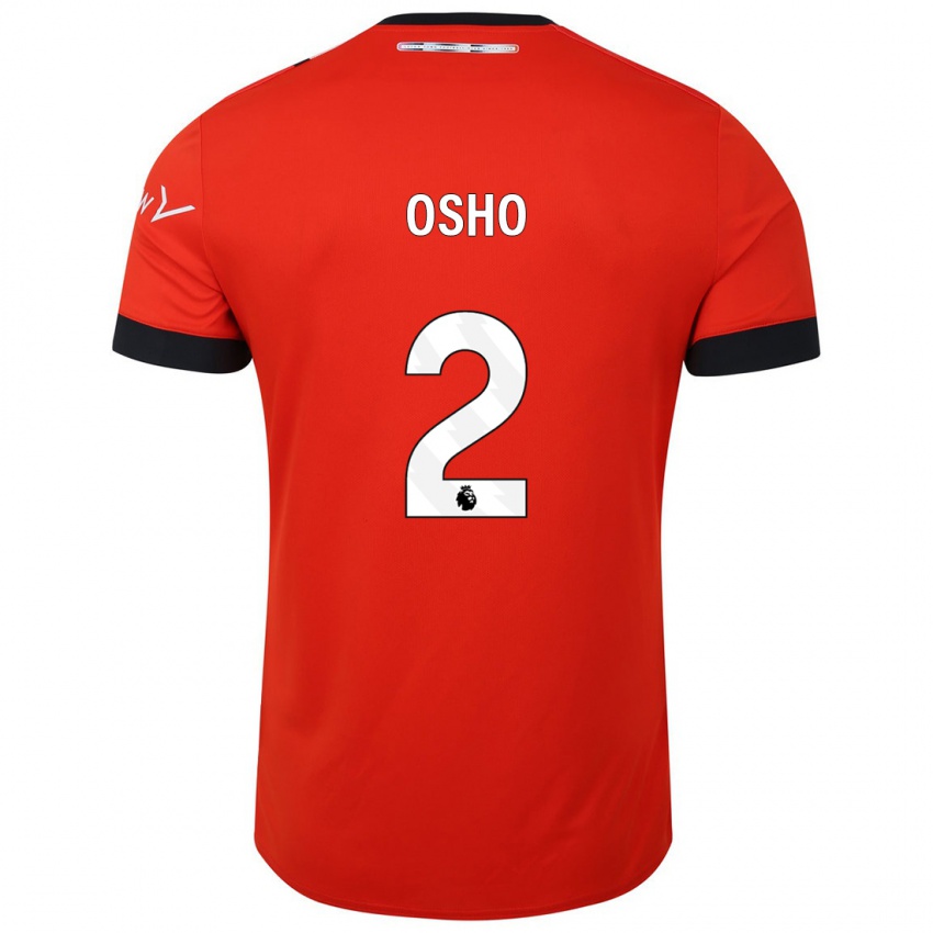 Femme Maillot Gabriel Osho #2 Rouge Tenues Domicile 2023/24 T-Shirt Suisse