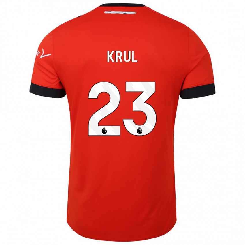Damen Tim Krul #23 Rot Heimtrikot Trikot 2023/24 T-Shirt Schweiz