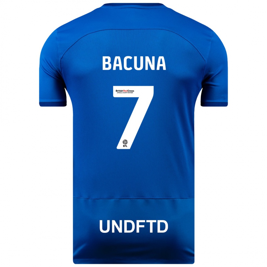Femme Maillot Juninho Bacuna #7 Bleu Tenues Domicile 2023/24 T-Shirt Suisse