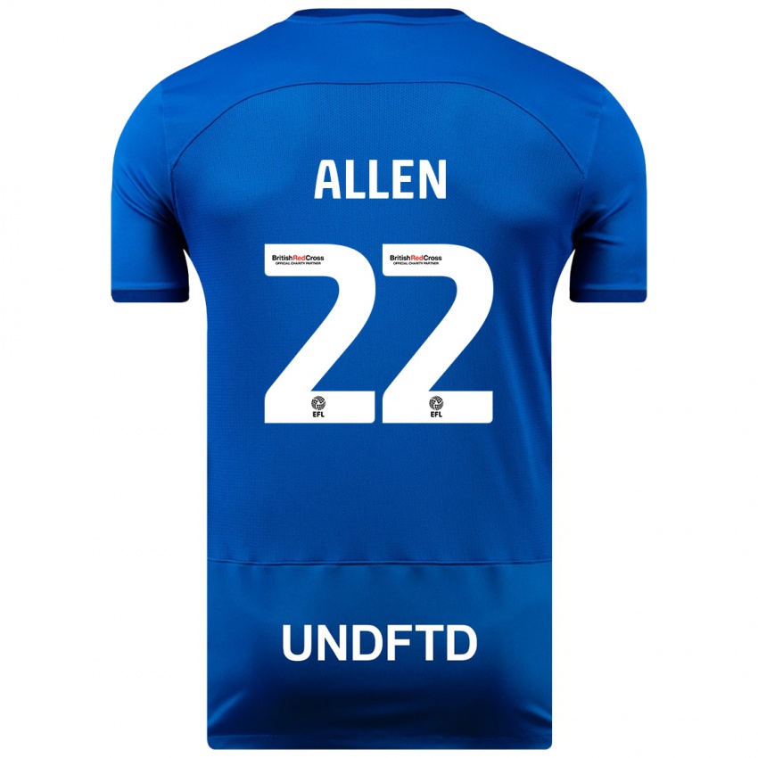 Damen Remi Allen #22 Blau Heimtrikot Trikot 2023/24 T-Shirt Schweiz