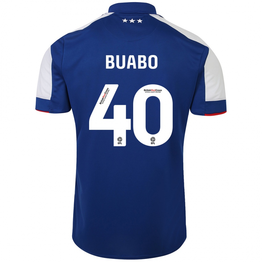 Damen Gerard Buabo #40 Blau Heimtrikot Trikot 2023/24 T-Shirt Schweiz