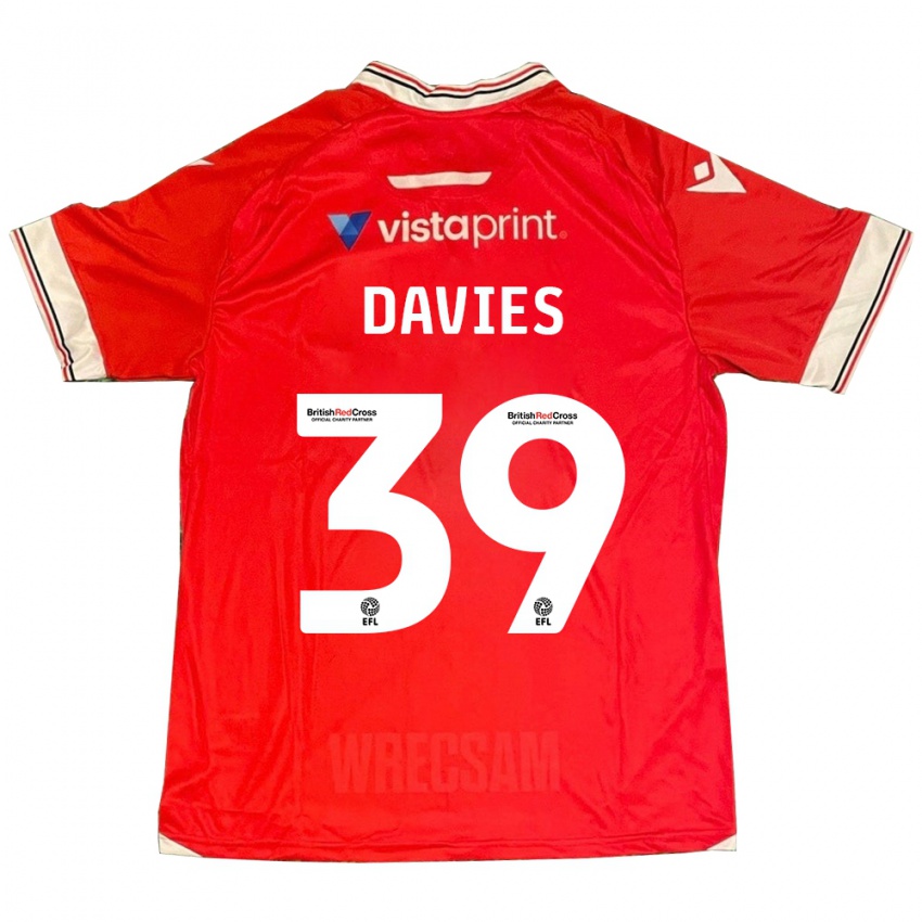 Femme Maillot Daniel Davies #39 Rouge Tenues Domicile 2023/24 T-Shirt Suisse