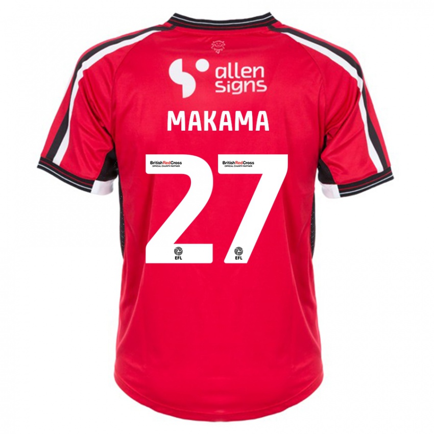 Damen Jovon Makama #27 Rot Heimtrikot Trikot 2023/24 T-Shirt Schweiz