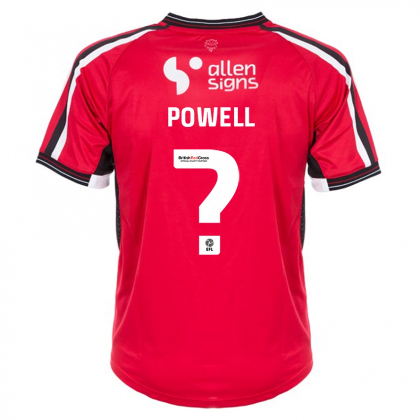 Femme Maillot Darryl Powell #0 Rouge Tenues Domicile 2023/24 T-Shirt Suisse