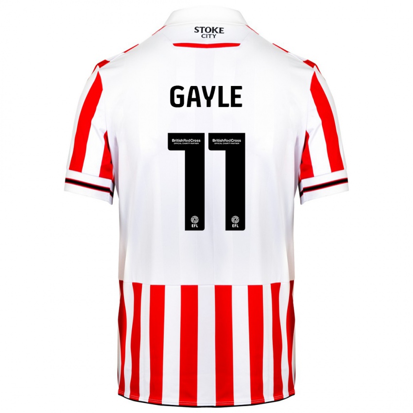 Femme Maillot Dwight Gayle #11 Rouge Blanc Tenues Domicile 2023/24 T-Shirt Suisse