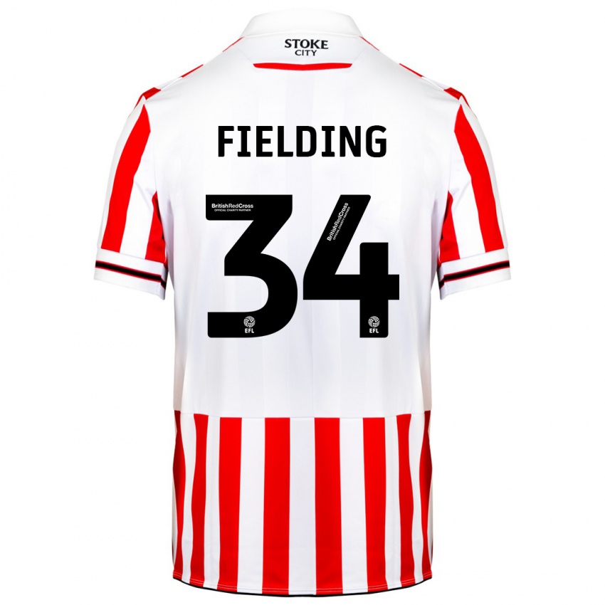 Damen Frank Fielding #34 Rot-Weiss Heimtrikot Trikot 2023/24 T-Shirt Schweiz