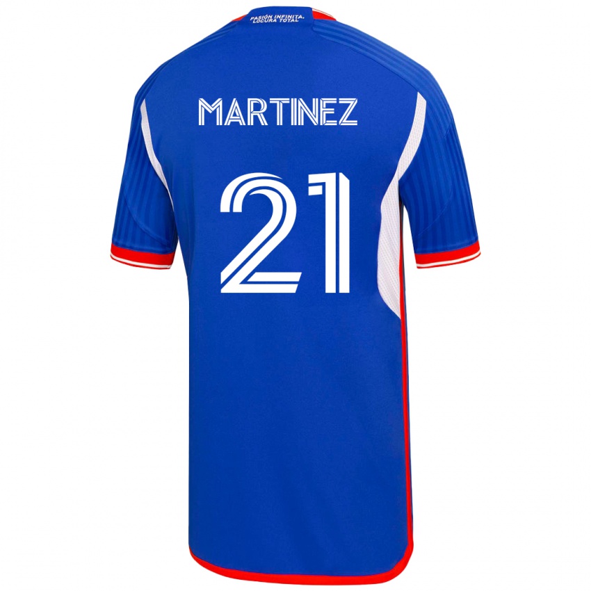 Femme Maillot Maria Martínez #21 Bleu Tenues Domicile 2023/24 T-Shirt Suisse