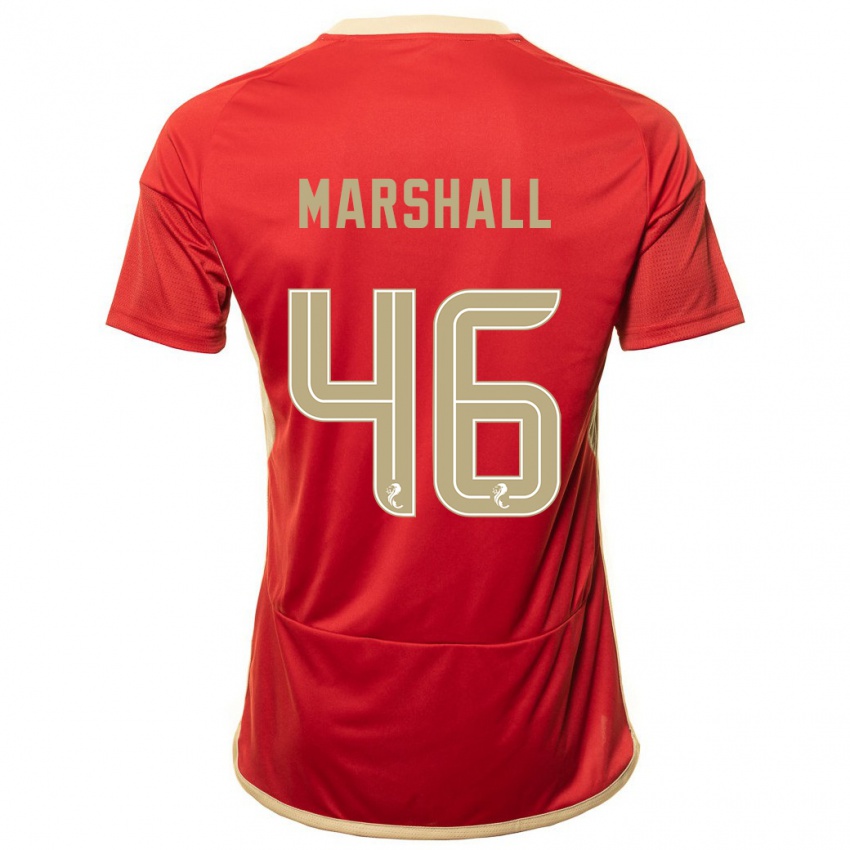 Femme Maillot Findlay Marshall #46 Rouge Tenues Domicile 2023/24 T-Shirt Suisse