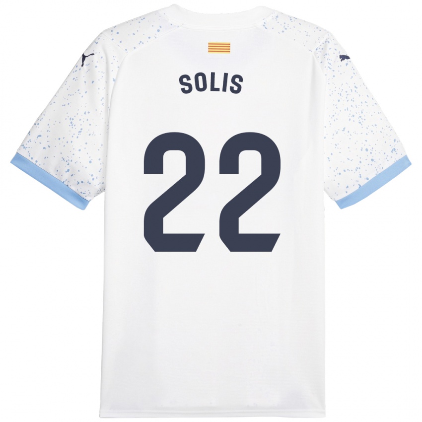 Damen Jhon Solís #22 Weiß Auswärtstrikot Trikot 2023/24 T-Shirt Schweiz