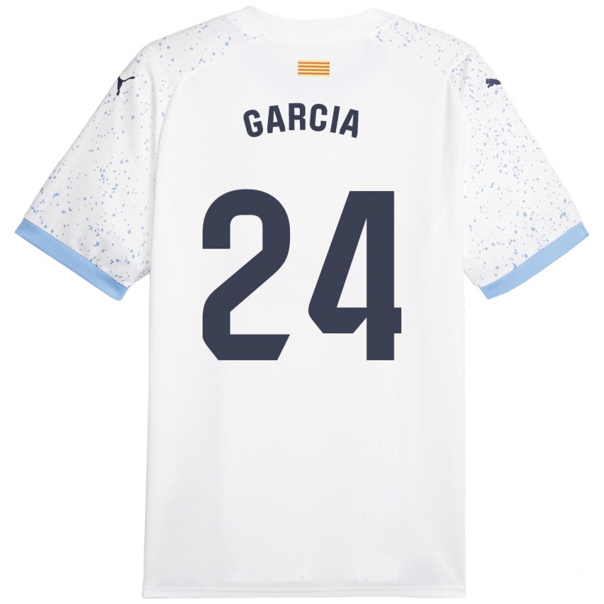 Damen Borja García #24 Weiß Auswärtstrikot Trikot 2023/24 T-Shirt Schweiz