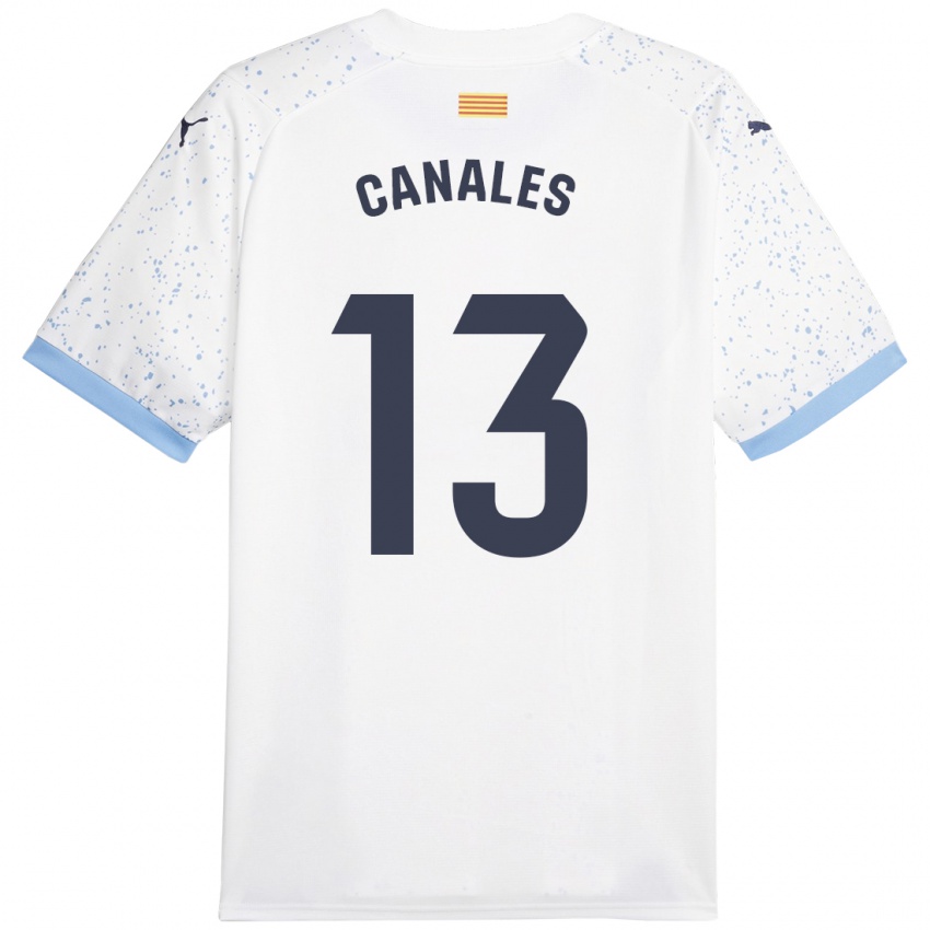 Damen Juanvi Canales #13 Weiß Auswärtstrikot Trikot 2023/24 T-Shirt Schweiz