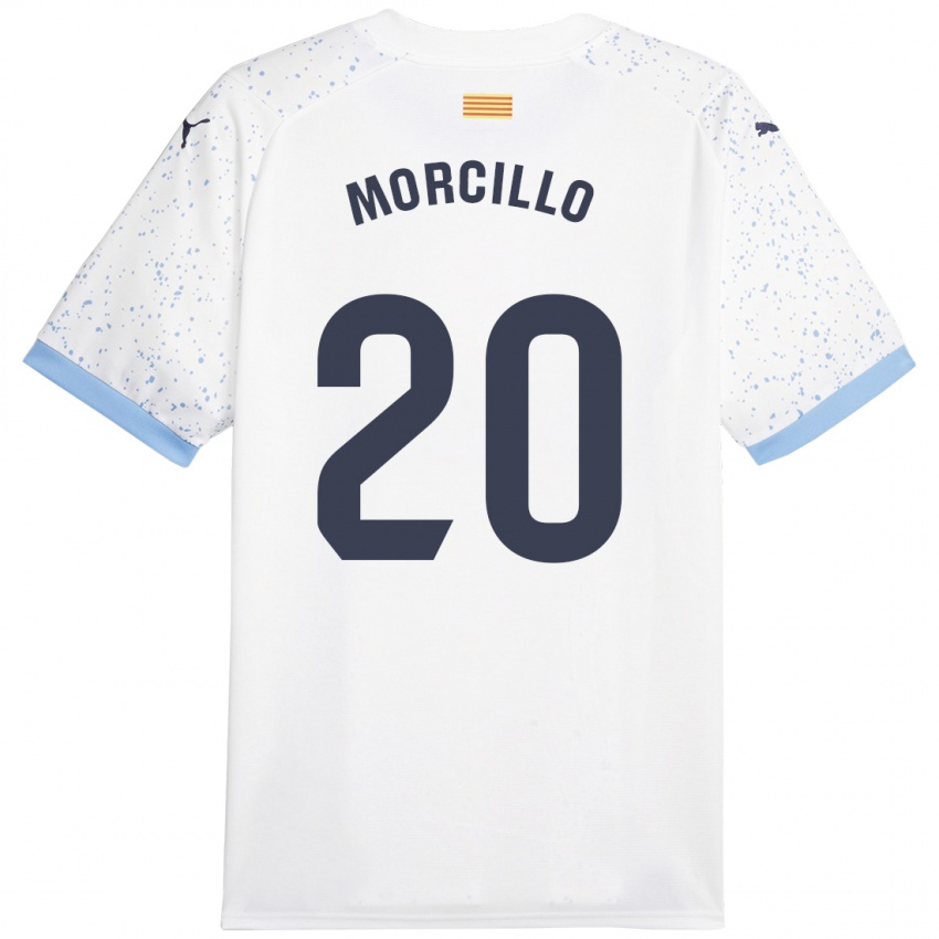 Damen Luis Morcillo #20 Weiß Auswärtstrikot Trikot 2023/24 T-Shirt Schweiz