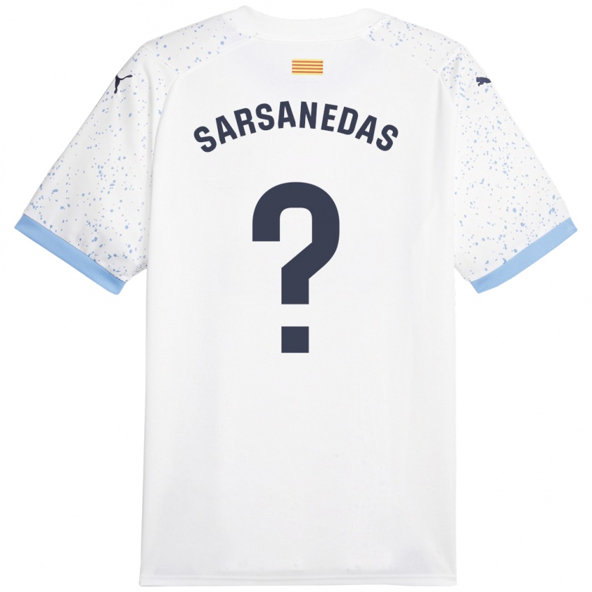 Damen Joao Sarsanedas #0 Weiß Auswärtstrikot Trikot 2023/24 T-Shirt Schweiz