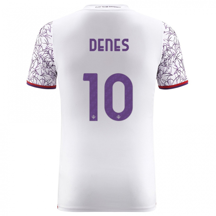 Damen Adrián Dénes #10 Weiß Auswärtstrikot Trikot 2023/24 T-Shirt Schweiz