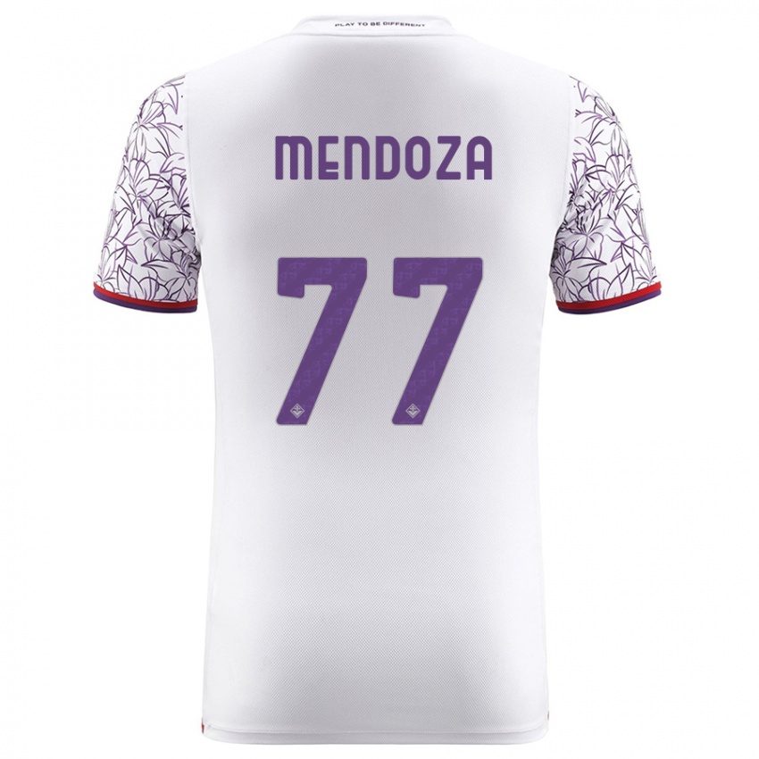 Damen William Mendoza #77 Weiß Auswärtstrikot Trikot 2023/24 T-Shirt Schweiz