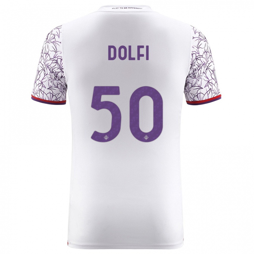 Damen Brando Dolfi #50 Weiß Auswärtstrikot Trikot 2023/24 T-Shirt Schweiz