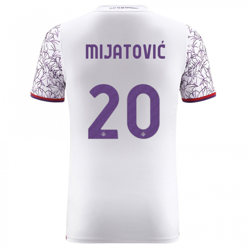 Damen Milica Mijatović #20 Weiß Auswärtstrikot Trikot 2023/24 T-Shirt Schweiz