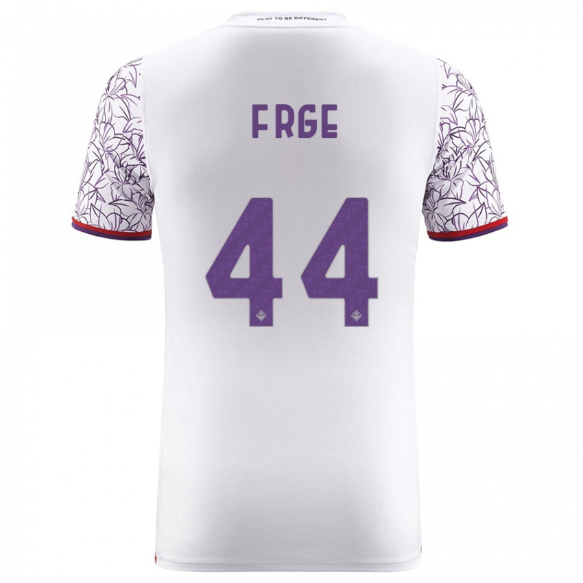 Damen Emma Færge #44 Weiß Auswärtstrikot Trikot 2023/24 T-Shirt Schweiz