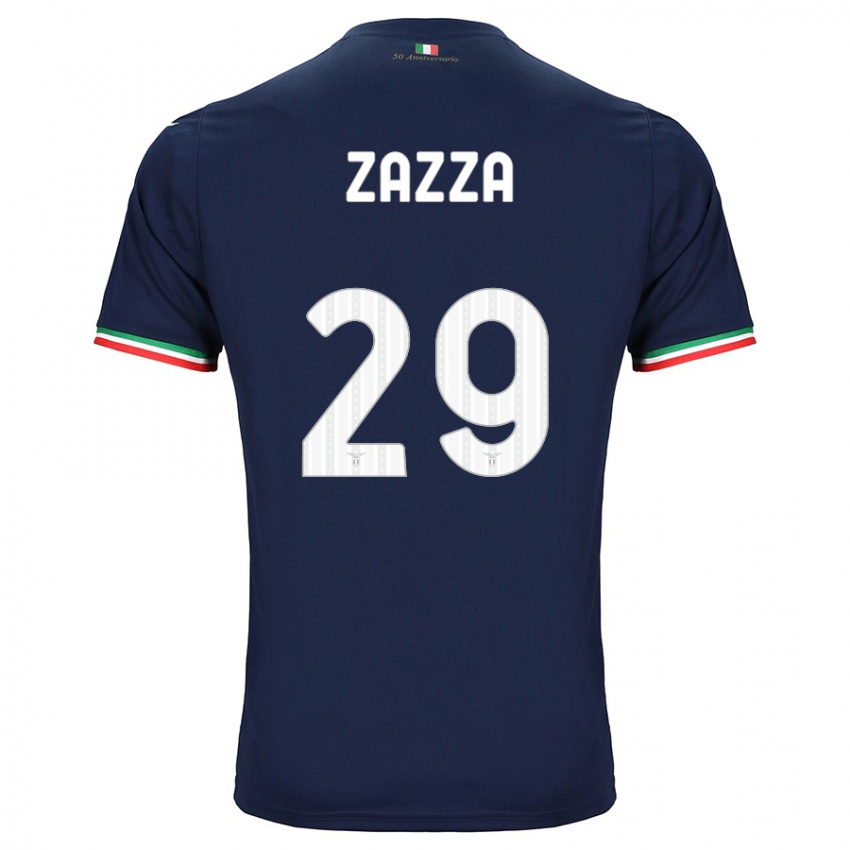 Damen Matteo Zazza #29 Marine Auswärtstrikot Trikot 2023/24 T-Shirt Schweiz