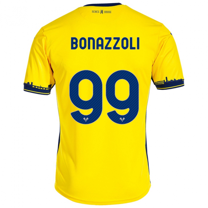 Damen Federico Bonazzoli #99 Gelb Auswärtstrikot Trikot 2023/24 T-Shirt Schweiz