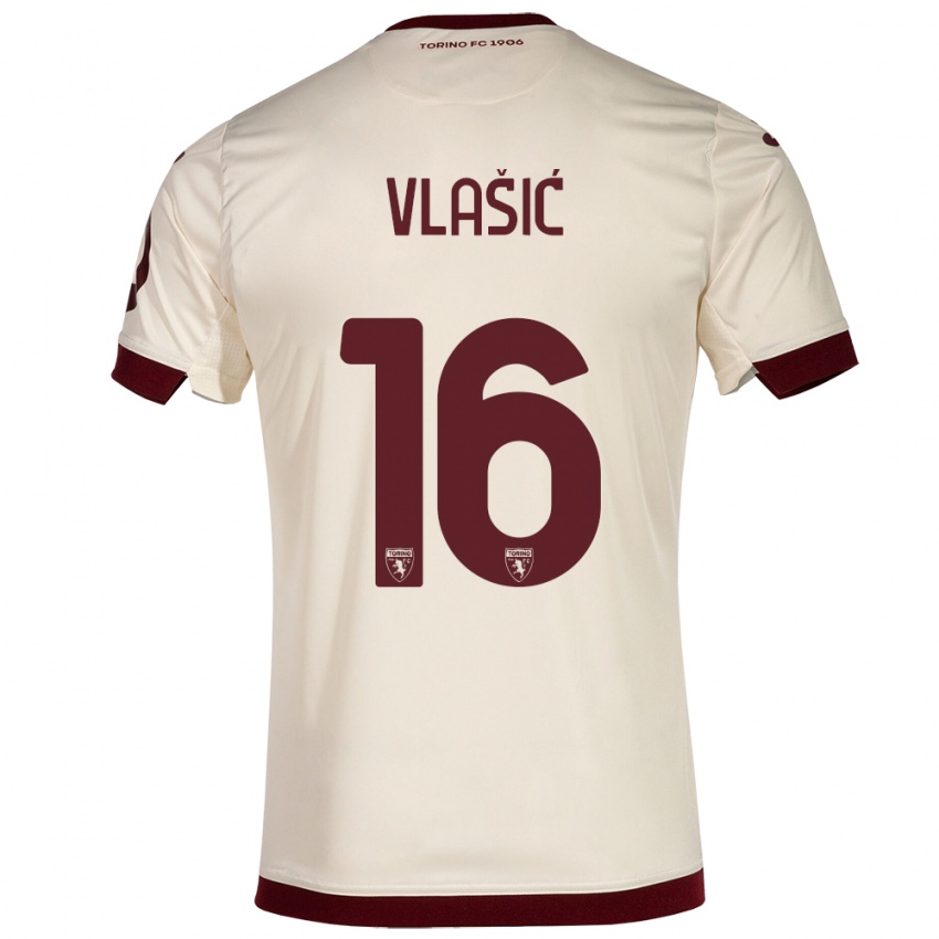 Damen Nikola Vlašić #16 Sekt Auswärtstrikot Trikot 2023/24 T-Shirt Schweiz