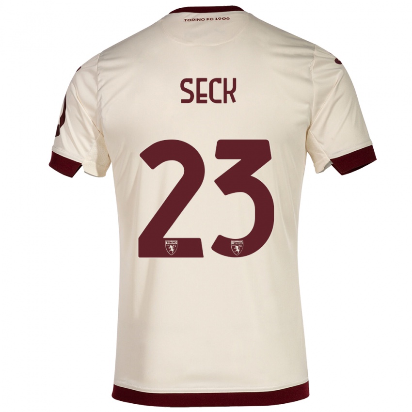 Damen Demba Seck #23 Sekt Auswärtstrikot Trikot 2023/24 T-Shirt Schweiz