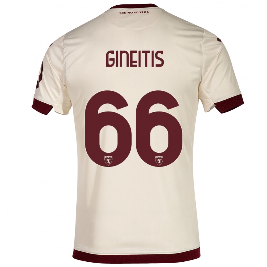 Damen Gvidas Gineitis #66 Sekt Auswärtstrikot Trikot 2023/24 T-Shirt Schweiz