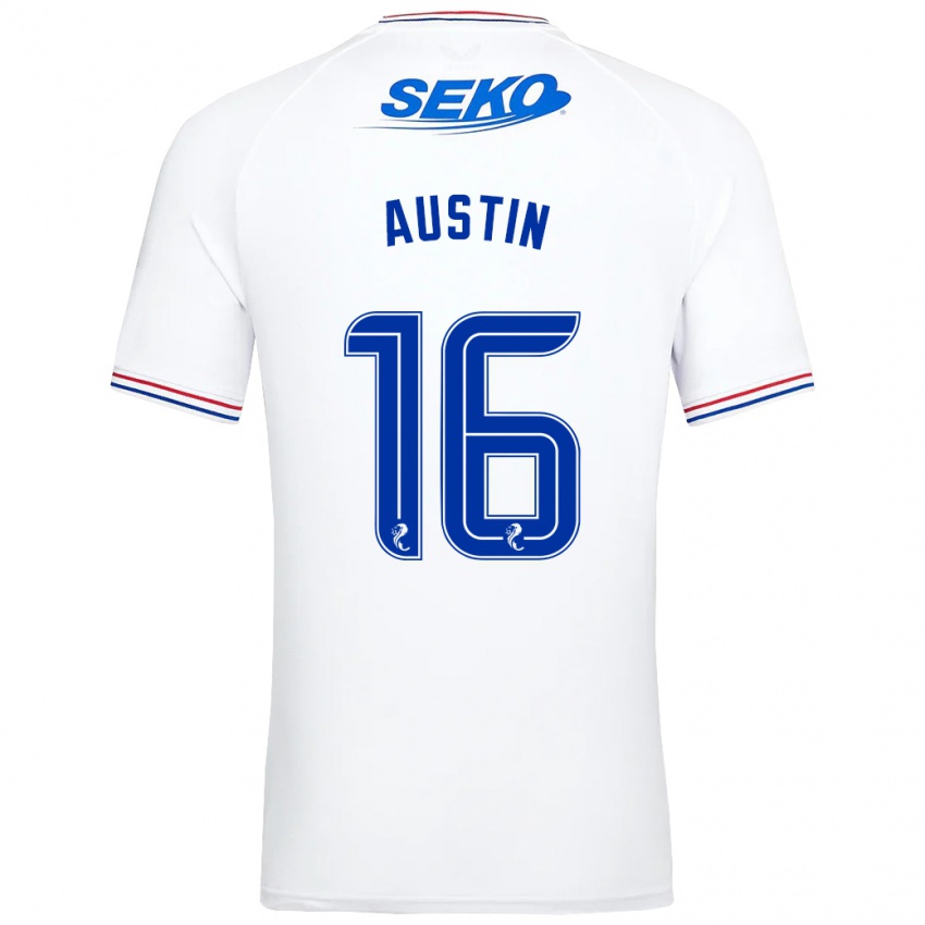Damen Eilidh Austin #16 Weiß Auswärtstrikot Trikot 2023/24 T-Shirt Schweiz