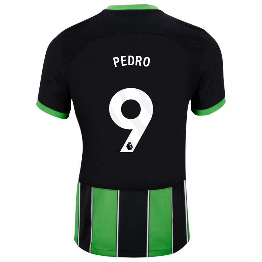 Damen João Pedro #9 Schwarz Grün Auswärtstrikot Trikot 2023/24 T-Shirt Schweiz