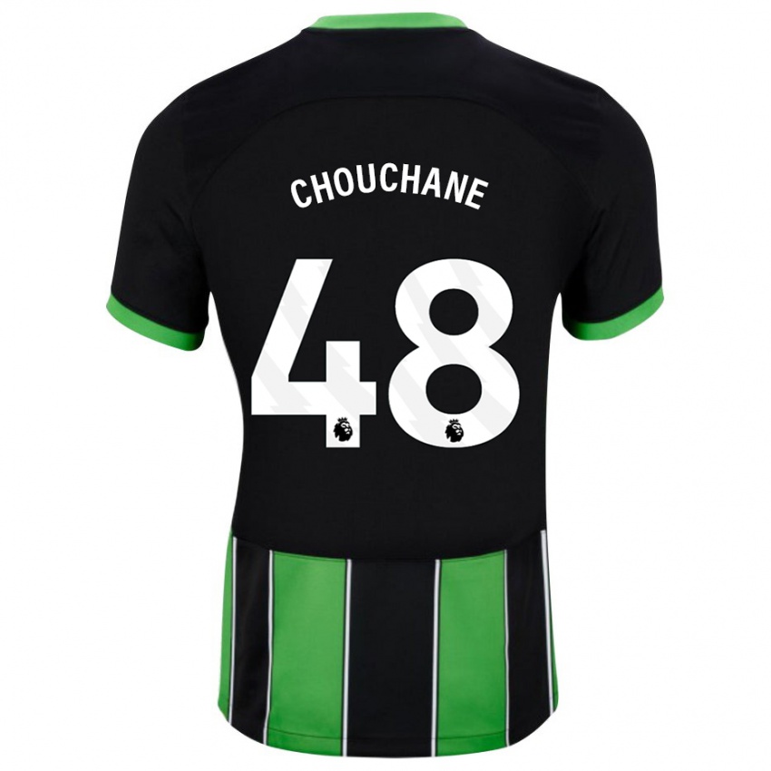 Damen Samy Chouchane #48 Schwarz Grün Auswärtstrikot Trikot 2023/24 T-Shirt Schweiz