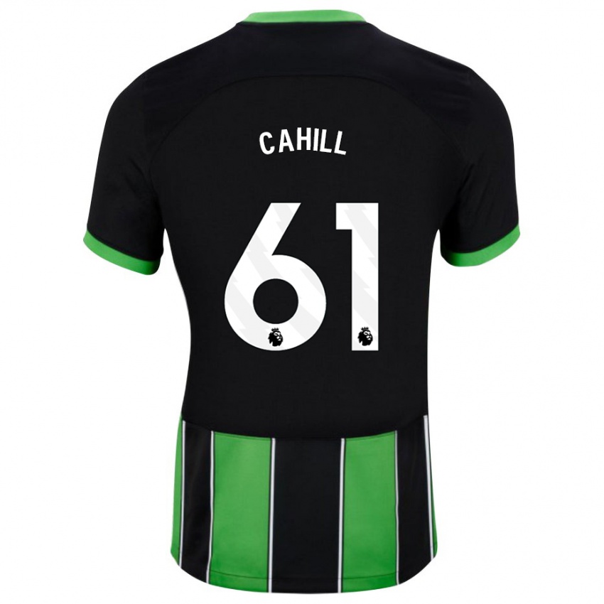 Femme Maillot Killian Cahill #61 Vert Noir Tenues Extérieur 2023/24 T-Shirt Suisse